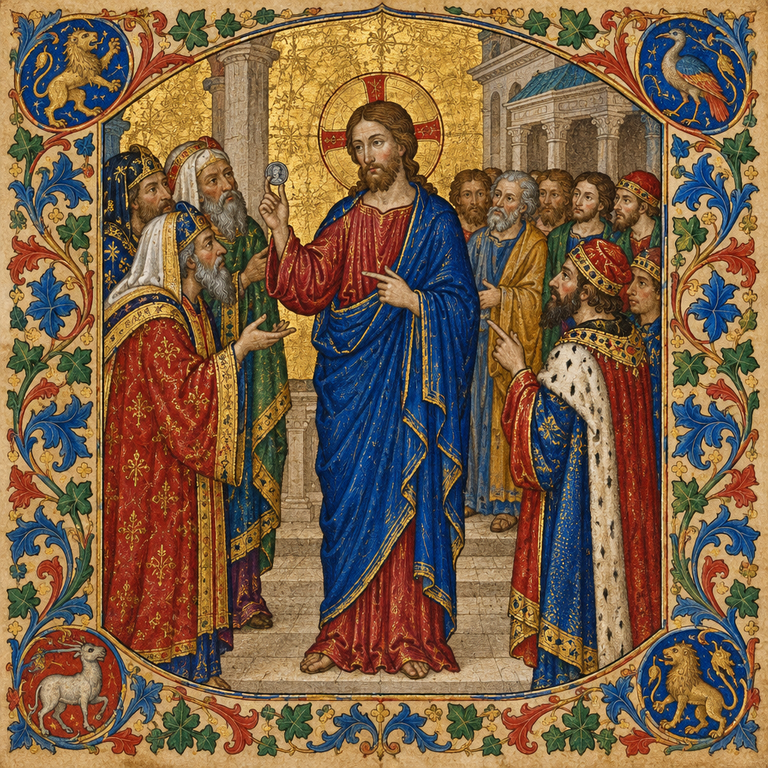 "Dai pois a César o que é de César, e a Deus o que é de Deus".